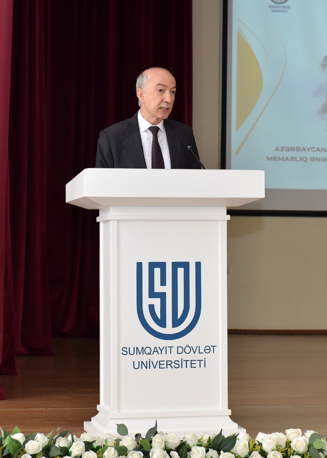 Sumqayıtda “Şəhərsalma və Memarlıq İli”nə həsr olunmuş konfrans keçirilib - FOTOLAR